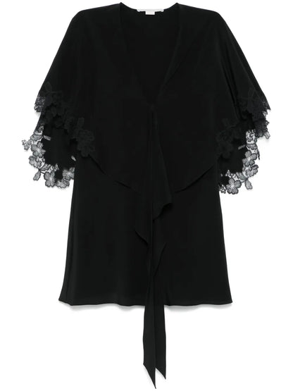 Lace-Detailing Blouse