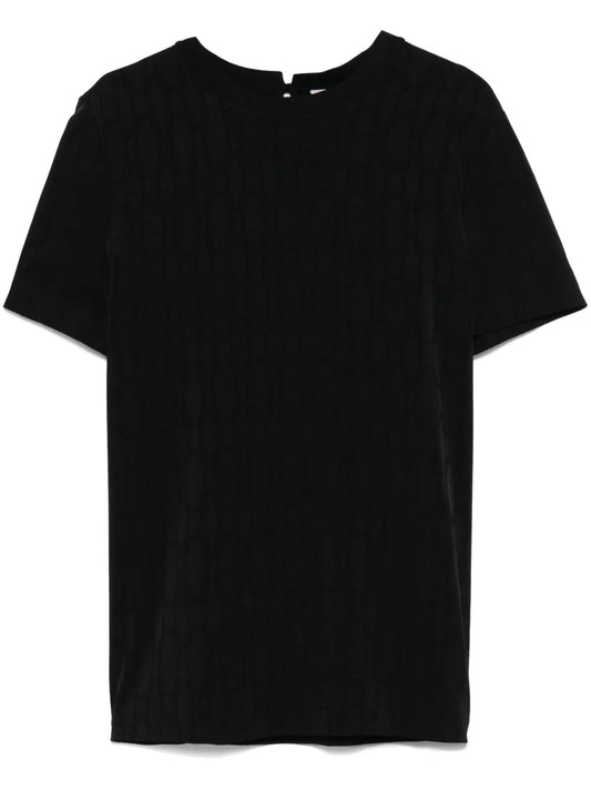 Motif-Jacquard T-Shirt