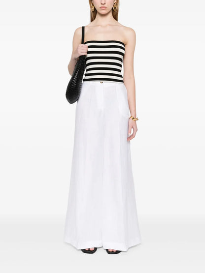 Striped Strapless Top