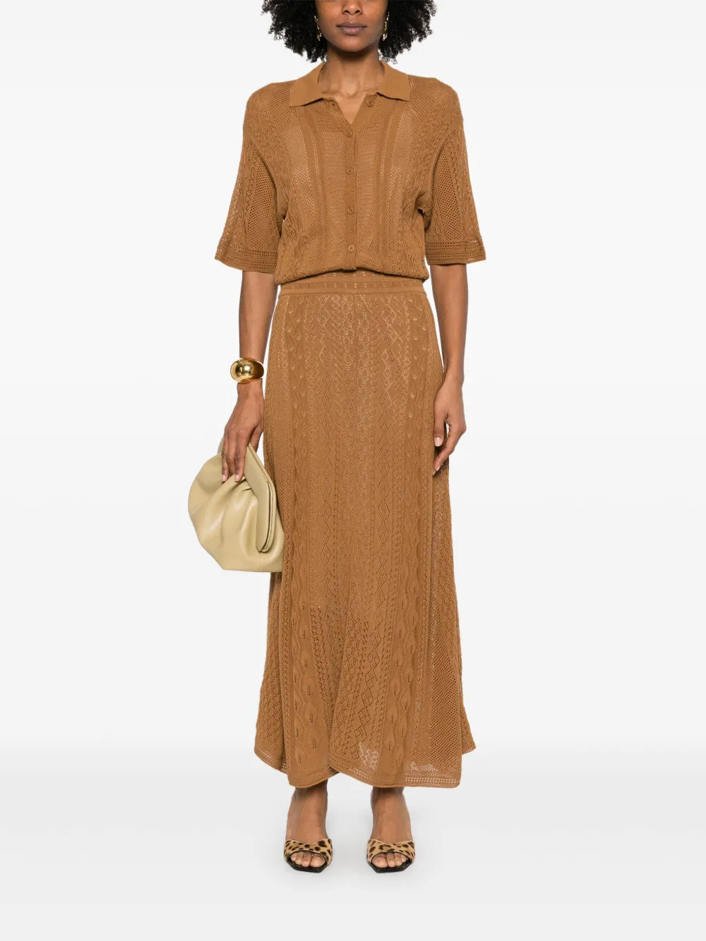 Pointelle Polo Dress