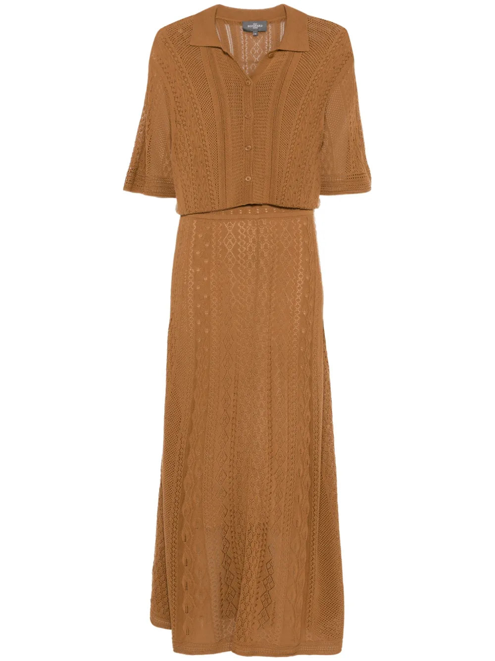 Pointelle Polo Dress