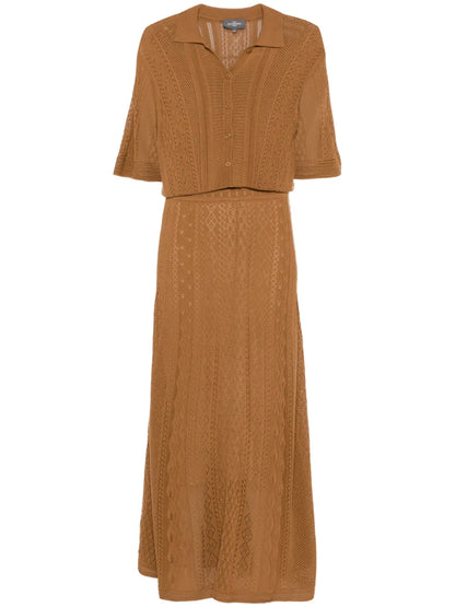 Pointelle Polo Dress