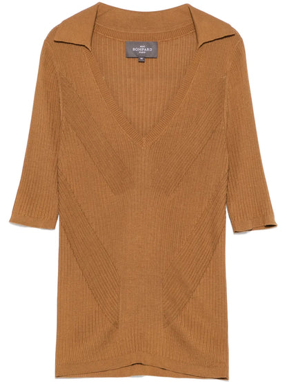 Fine-Ribbed T-Shirt