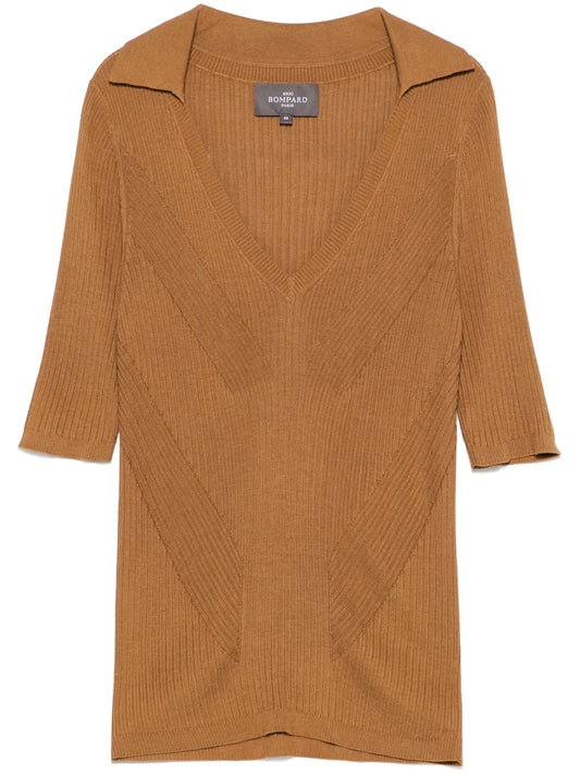 Fine-Ribbed T-Shirt