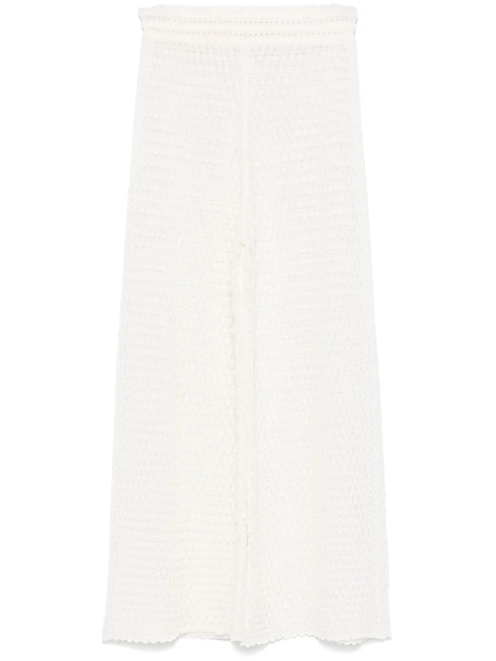 Pointelle-Knit Trousers