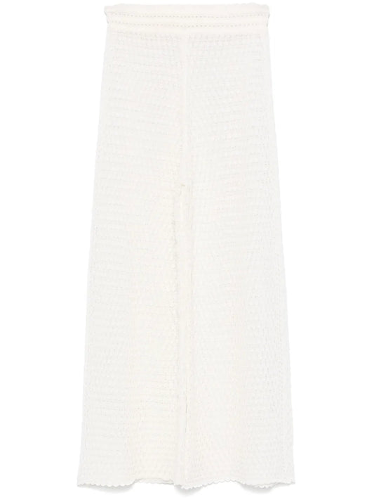 Pointelle-Knit Trousers