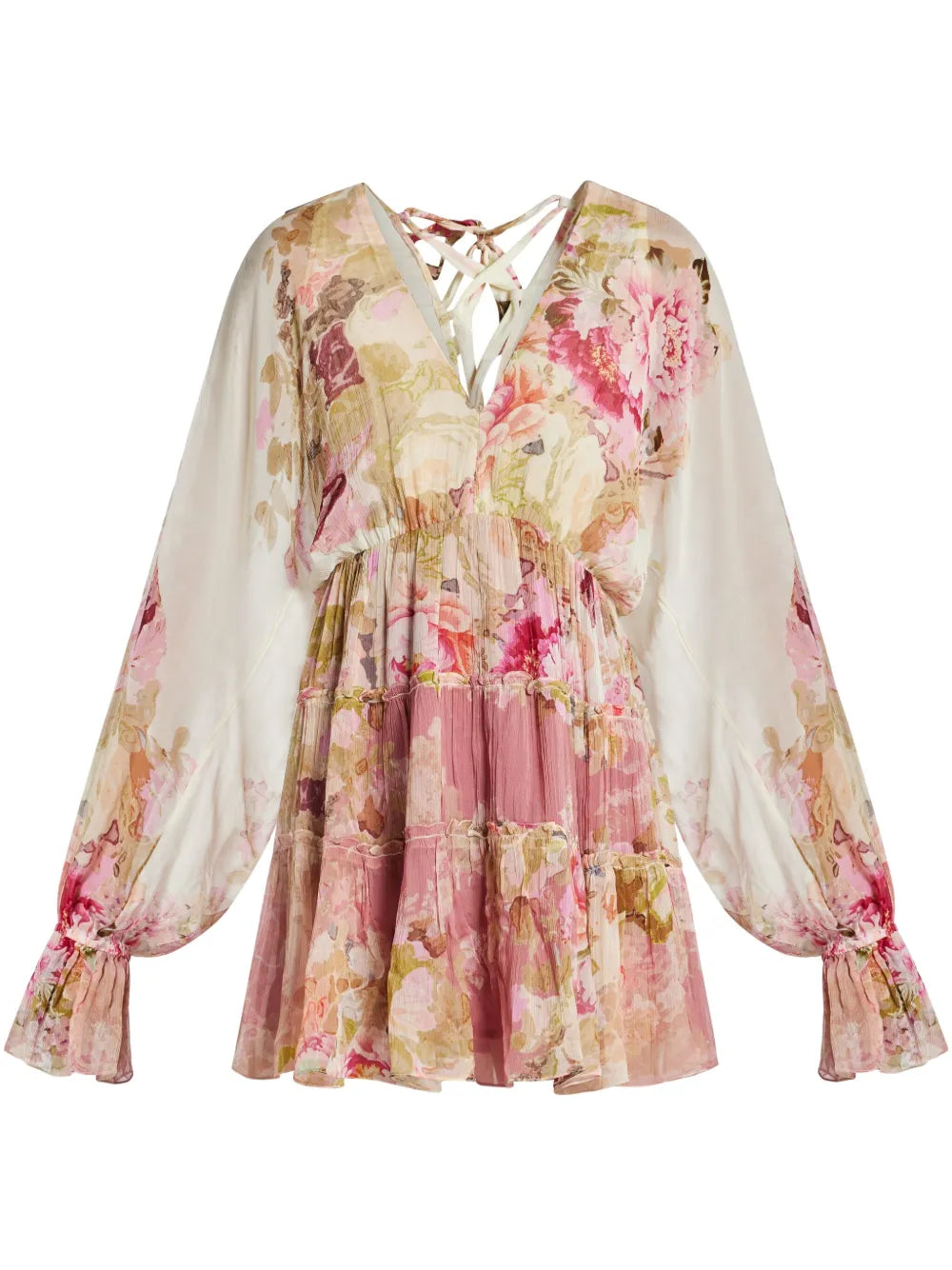 Floral-Print Mini Dress
