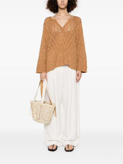 Crochet-Knit Sweater