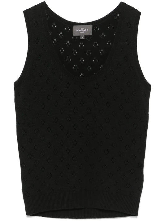 Pointelle-Knit Tank Top