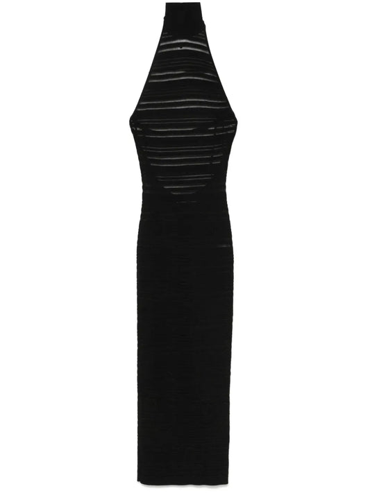 Ribbed-Knit Midi Dress