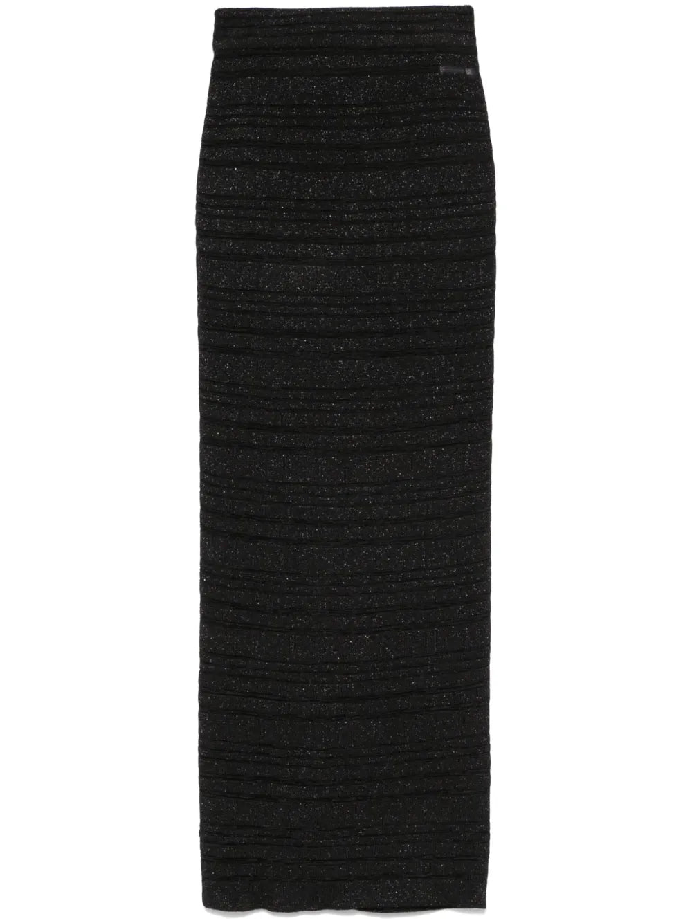 Ribbed-Knit Midi Skirt