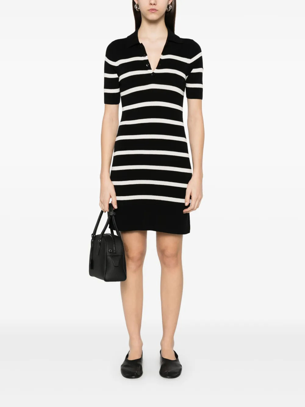 Stripped Polo Mini Dress