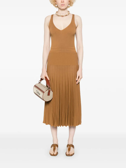 Pleated Tank Dress