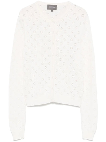 Pointelle-Knit Cardigan