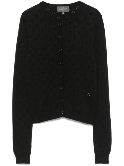 Pointelle-Knit Cardigan