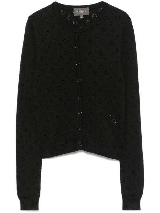 Pointelle-Knit Cardigan