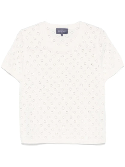 Pointelle-Knit T-Shirt