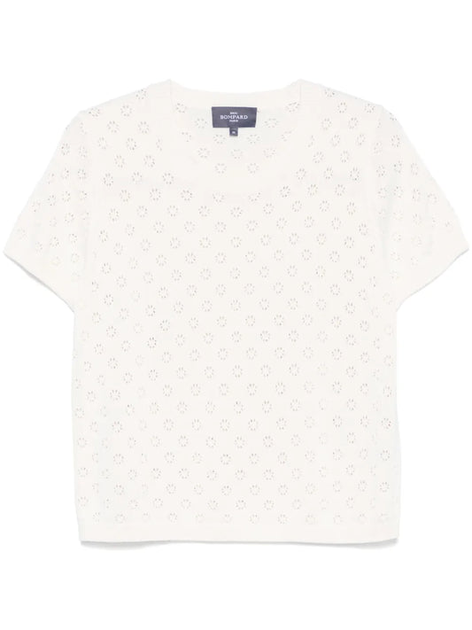 Pointelle-Knit T-Shirt
