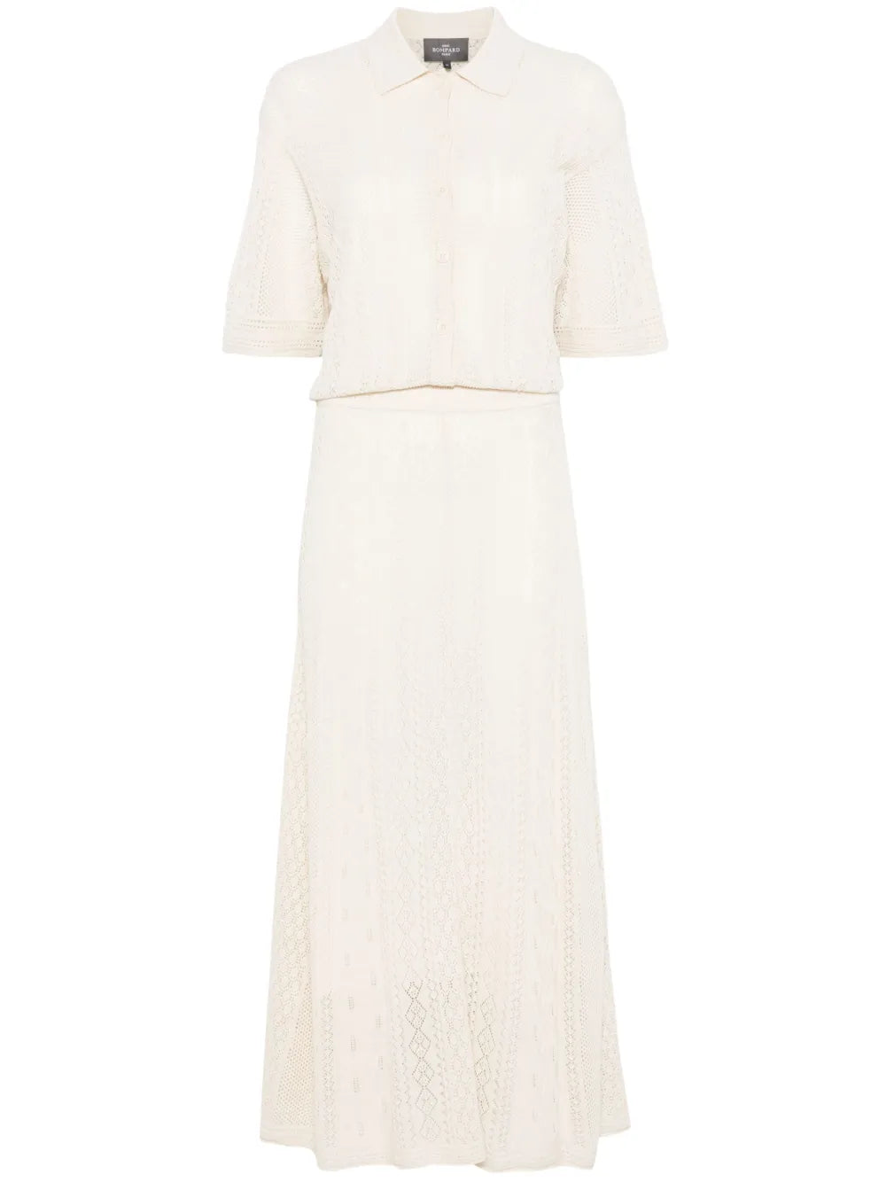 Pointelle Polo Dress