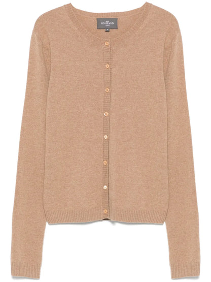 Buttoned-Sleeves Cardigan