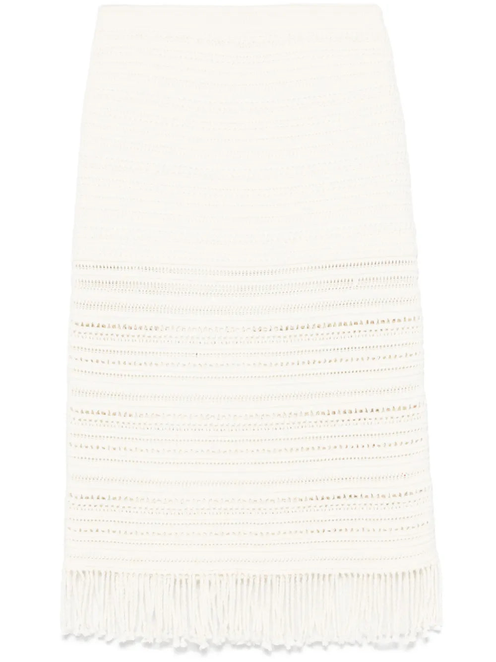 Fringed Midi Skirt
