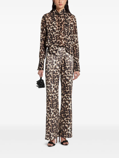 Leopard-Print Blouse