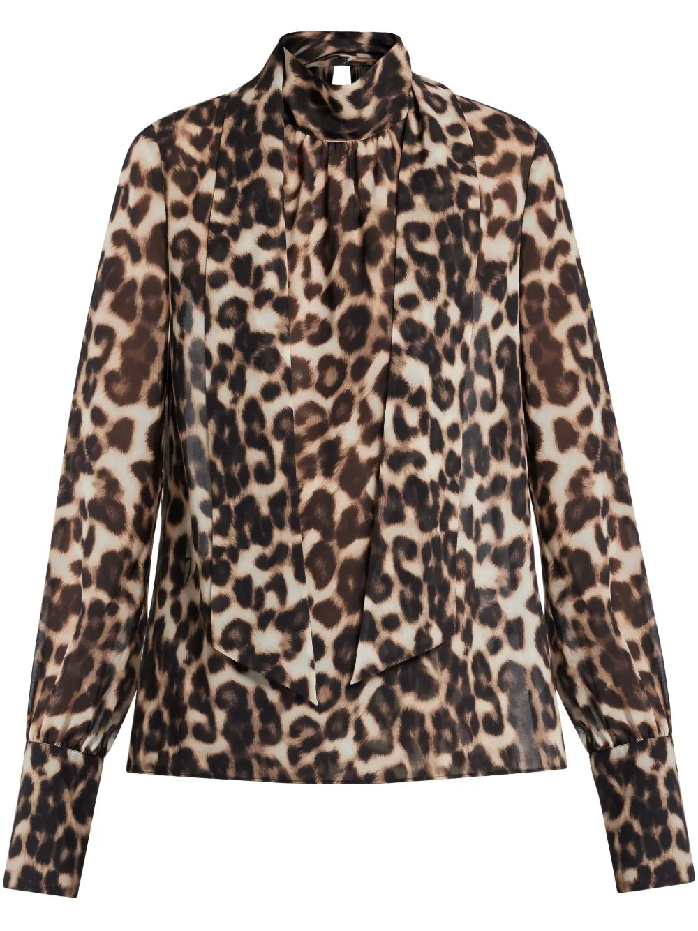 Leopard-Print Blouse