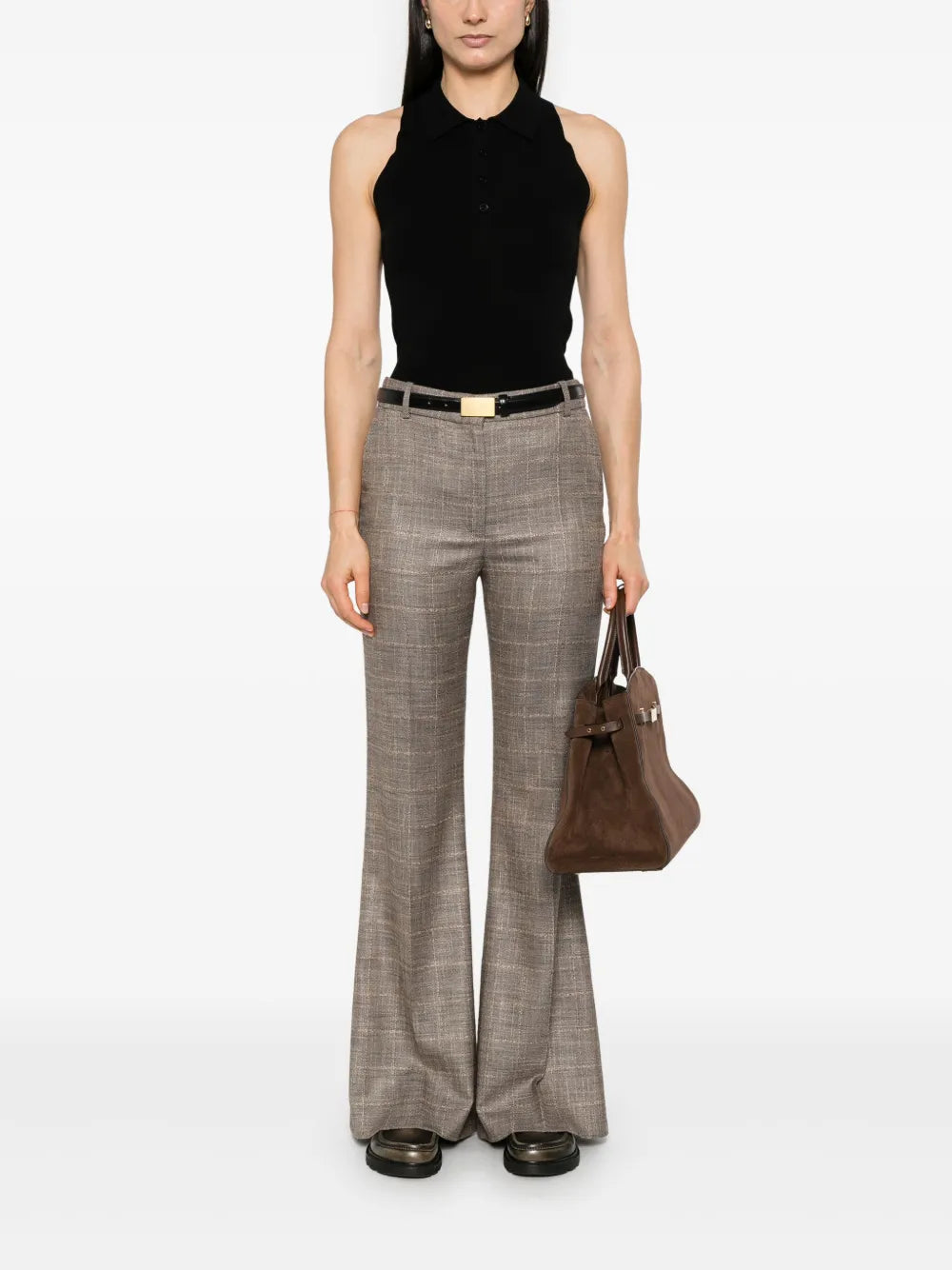 Sleeveless Polo Top