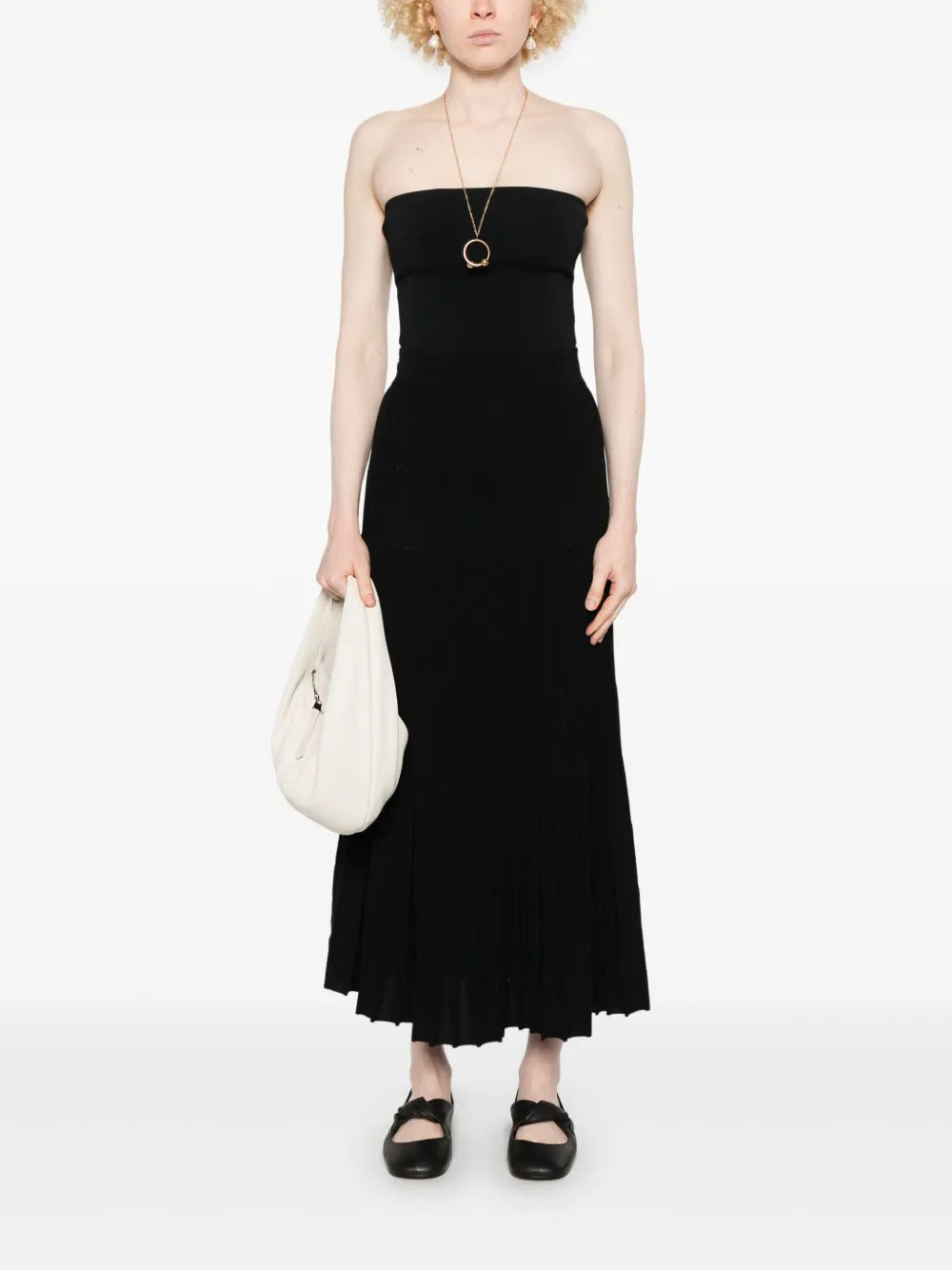Pleated Midi Skirt