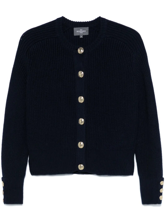Ribbed-Knit Cardigan