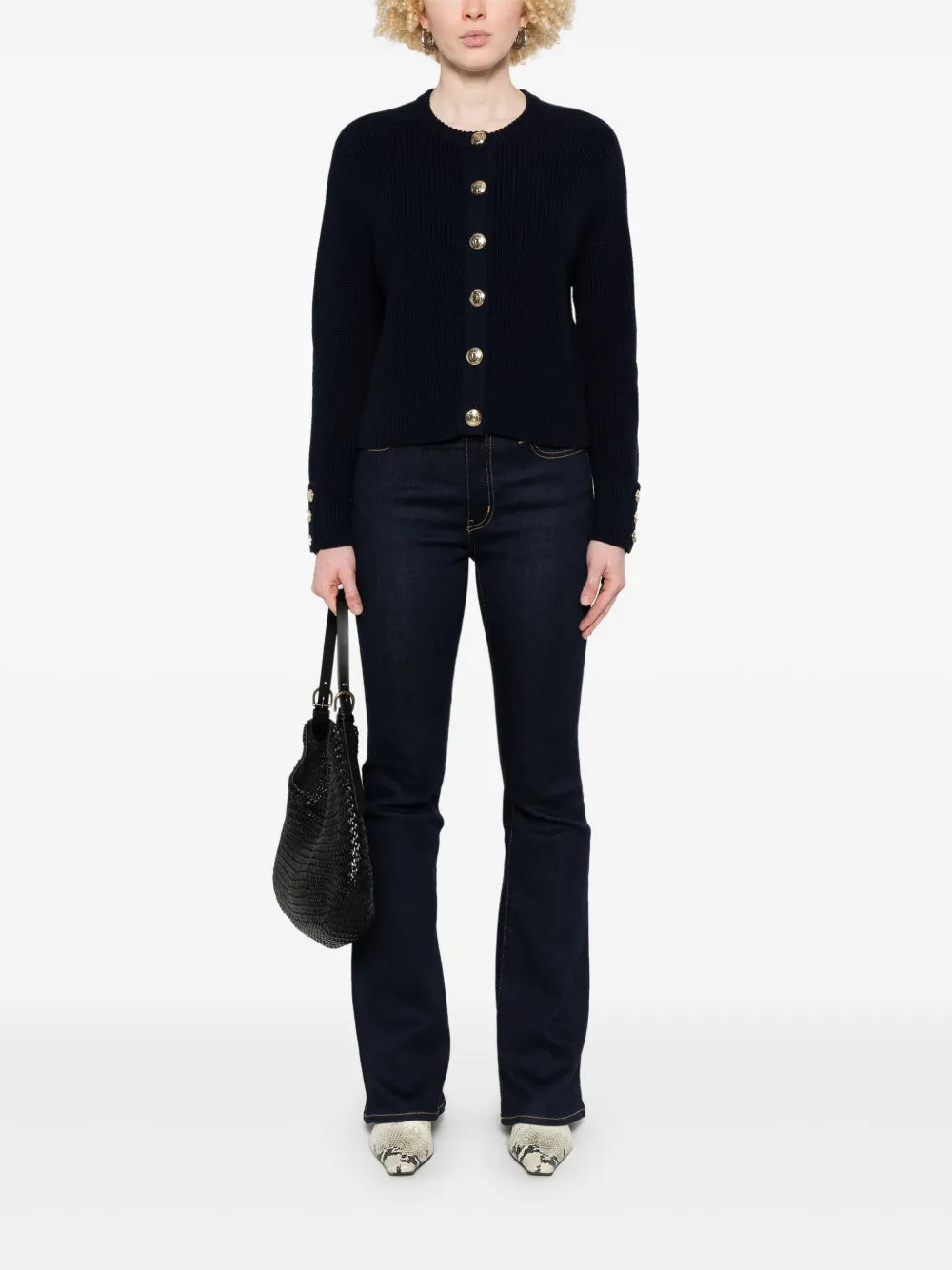 Ribbed-Knit Cardigan