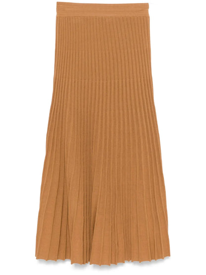Pleated Midi Skirt