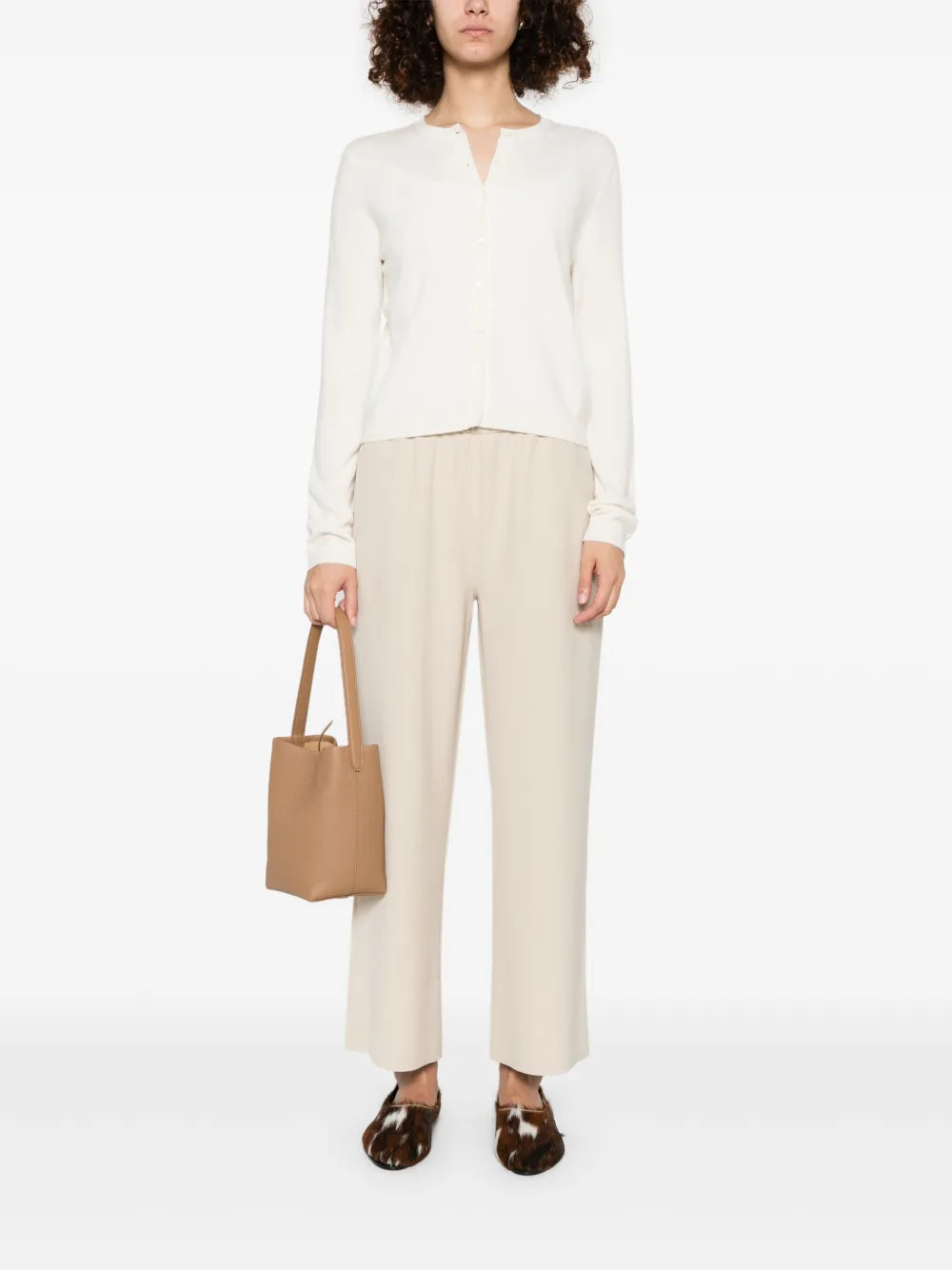 Buttoned-Sleeves Cardigan