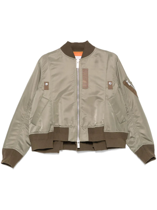 Pleated Bomber Jackets