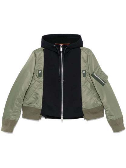 Panelled Hooded Jacket