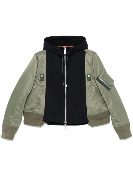Panelled Hooded Jacket