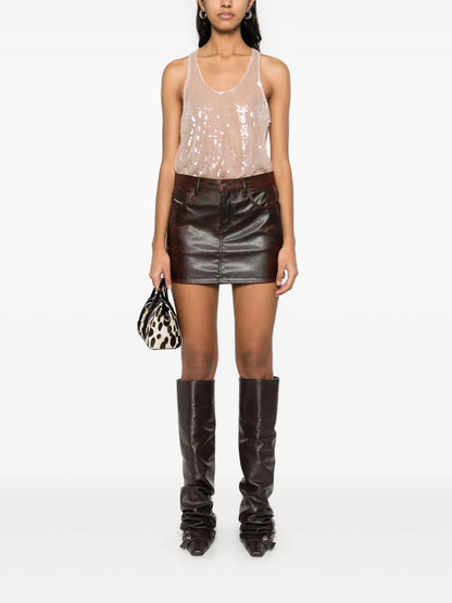 Sequinned Tank Top