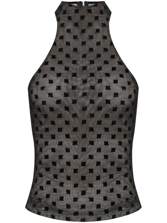 Monogram-Pattern Tank Top
