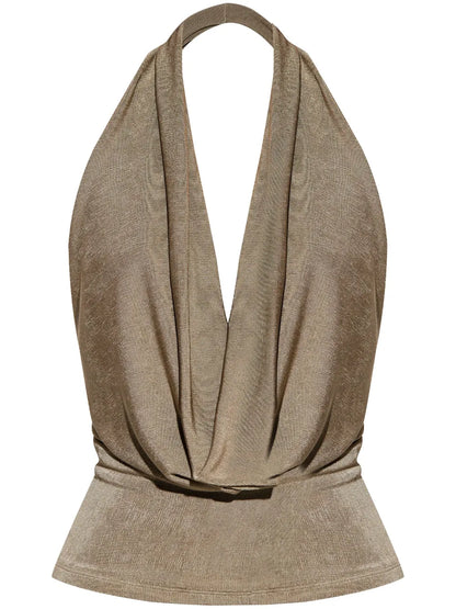Draped-Detail Blouse