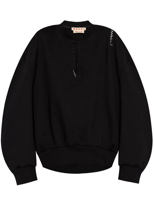 Embroidered-Logo Sweatshirt