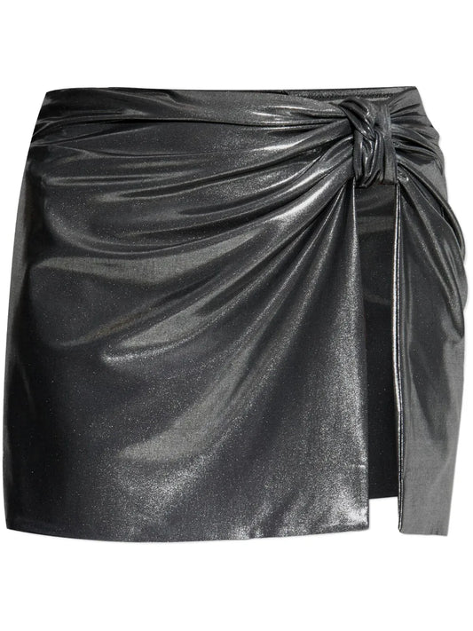Ruched-Detailing Mini Skirt