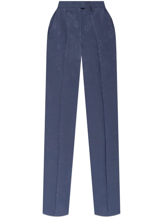 Floral-Print Trousers