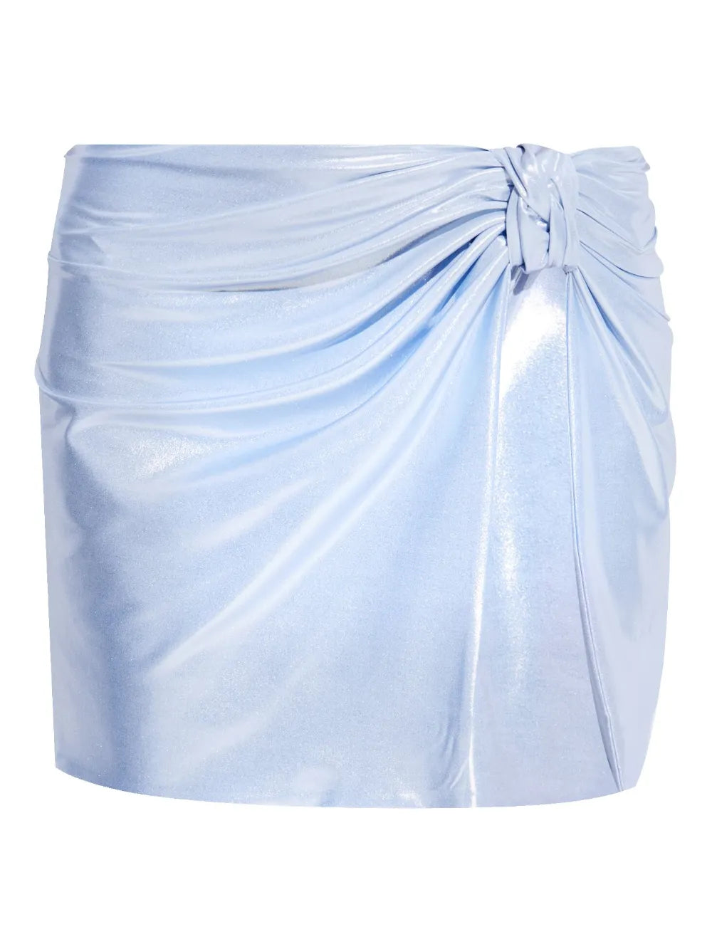 Metallic-Finish Mini Skirt