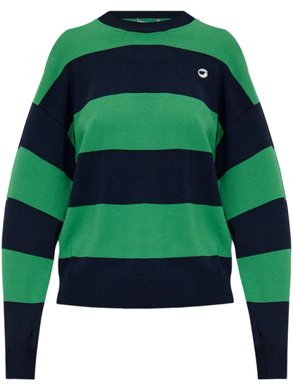 Striped Crew-Neck Sweater