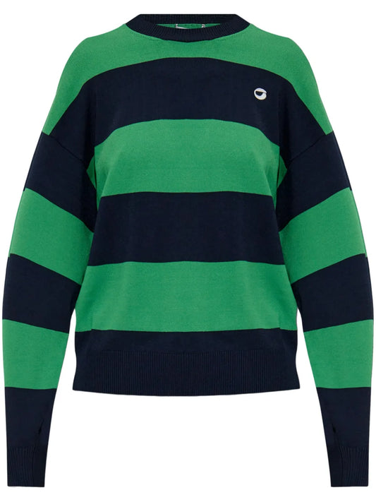 Striped Crew-Neck Sweater