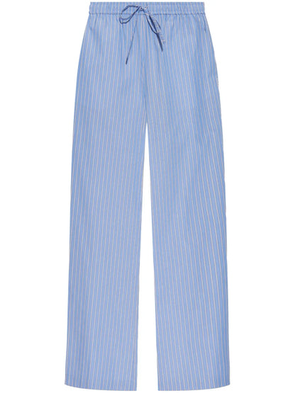 Cotton Striped Trousers
