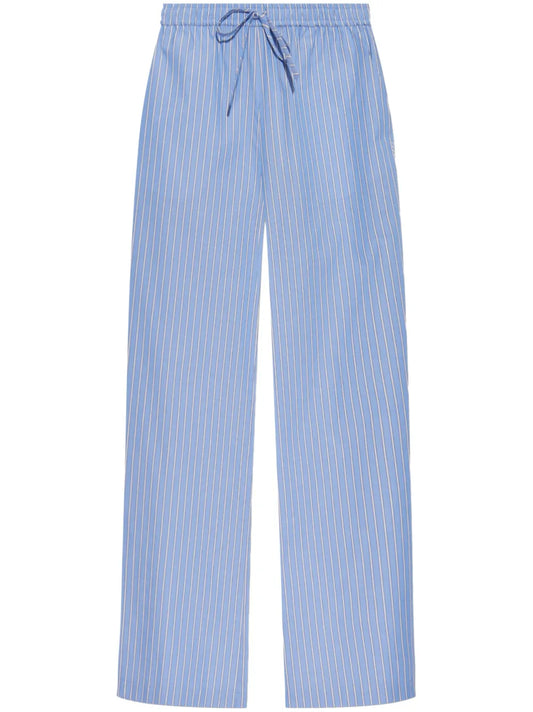 Cotton Striped Trousers