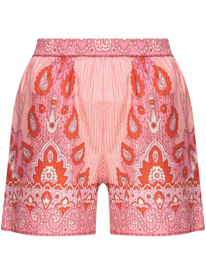 Paisley-Print Shorts