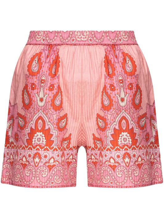 Paisley-Print Shorts