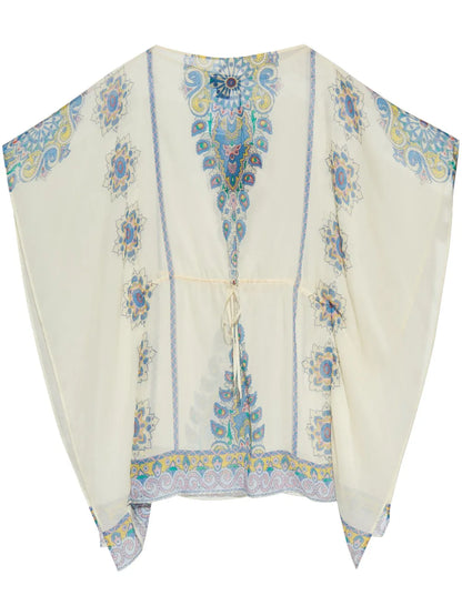 Printed Silk Kaftan